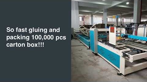 Folder gluer and nailing manufacturers video