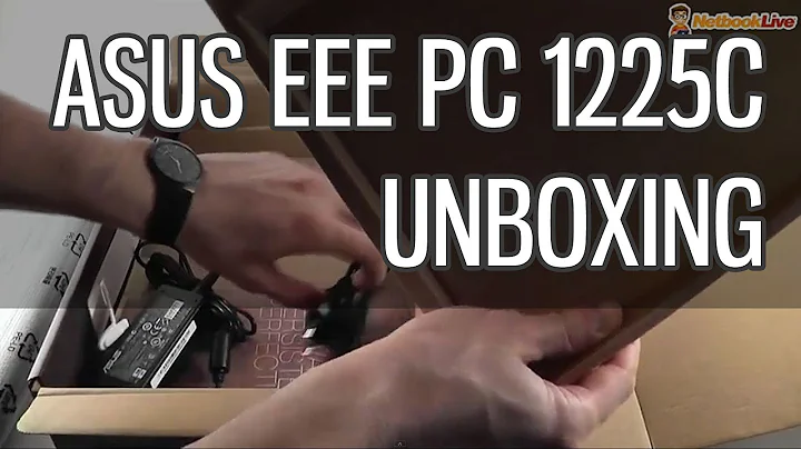 Asus 1225C EEE PC unboxing - Atom powered EEE PC Flare mini laptop
