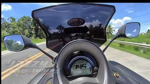 Yamaha Nmax 177cc daily use, touring set. 1km Speed test