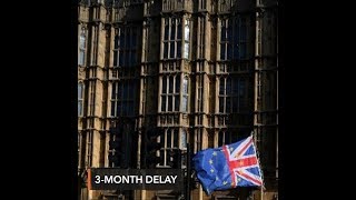 EU envoys agree 3-month Brexit delay