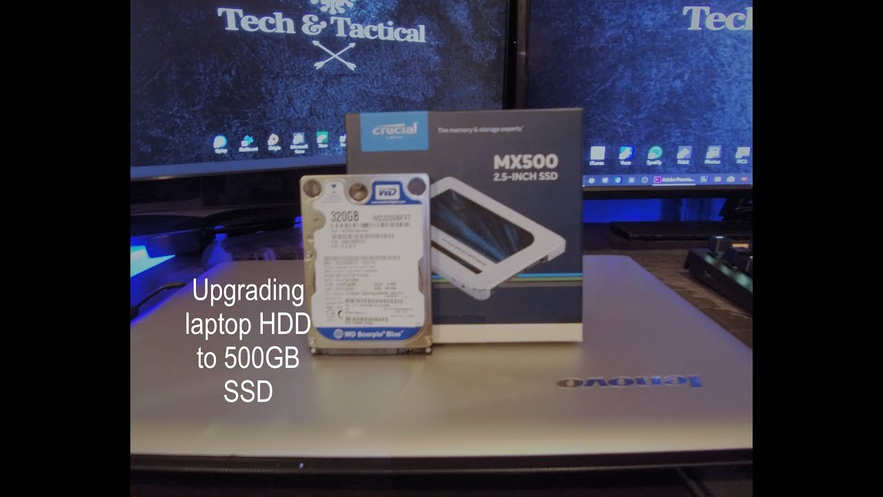 Upgrading laptop HDD to SSD + Cloning and install + cleaning internals