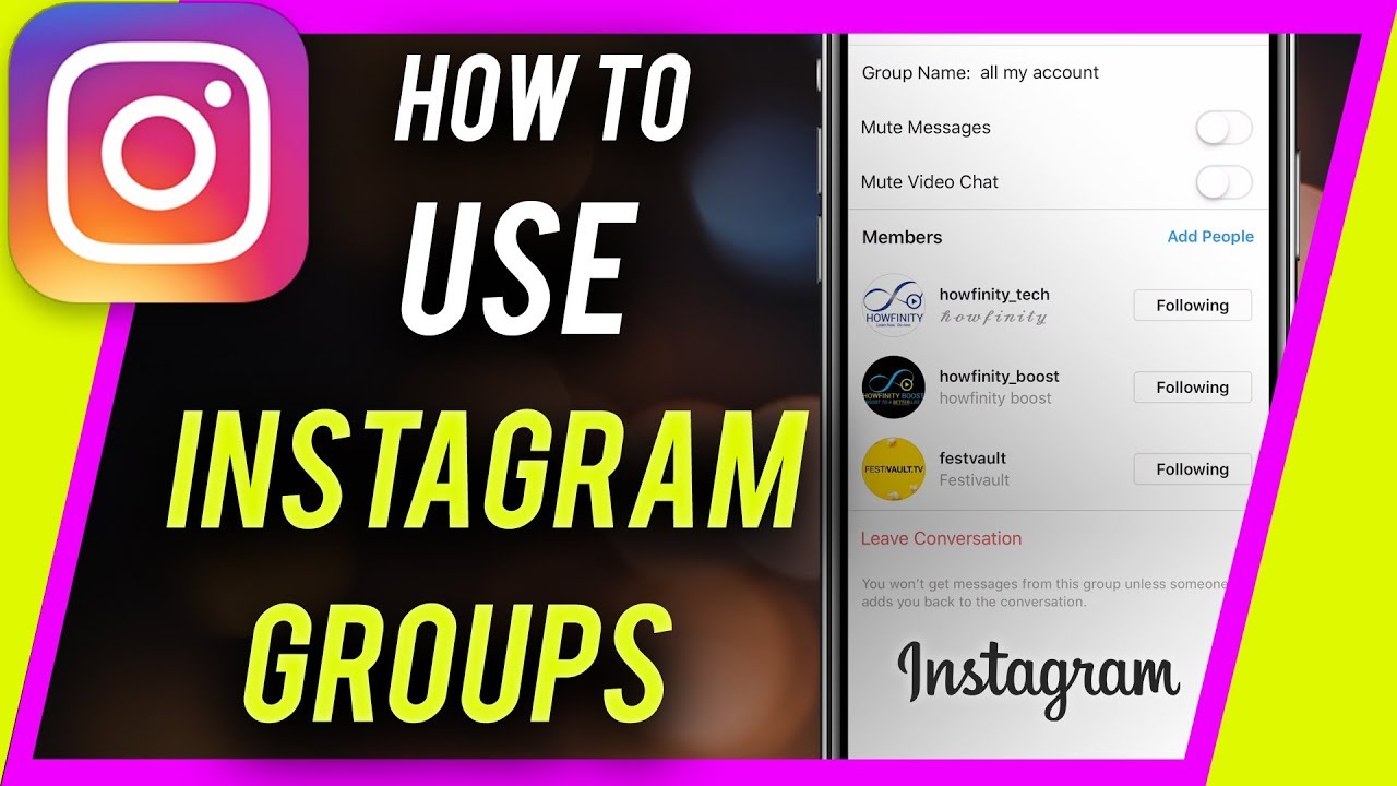 How To Make A Group Chat On Instagram