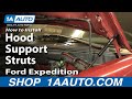 How To Replace Hood Support Struts 1997-2003 Ford Expedition