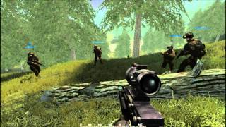 Battlefield 2 Project Reality: British soldiers dancing in a forrest