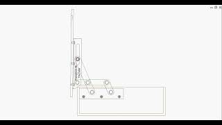 110 deg. concealed hinge of 6bar linkage