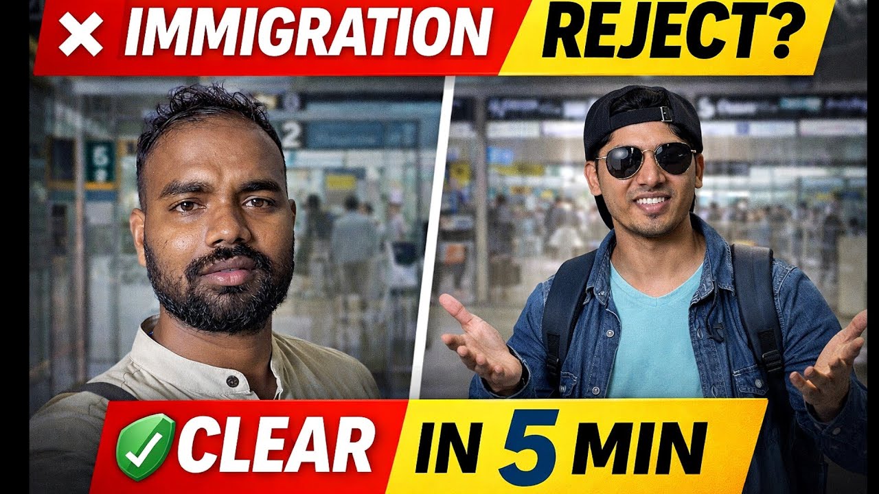 Airport Immigration Clear Kaise Kare | 100% Approved Tips | Hindi