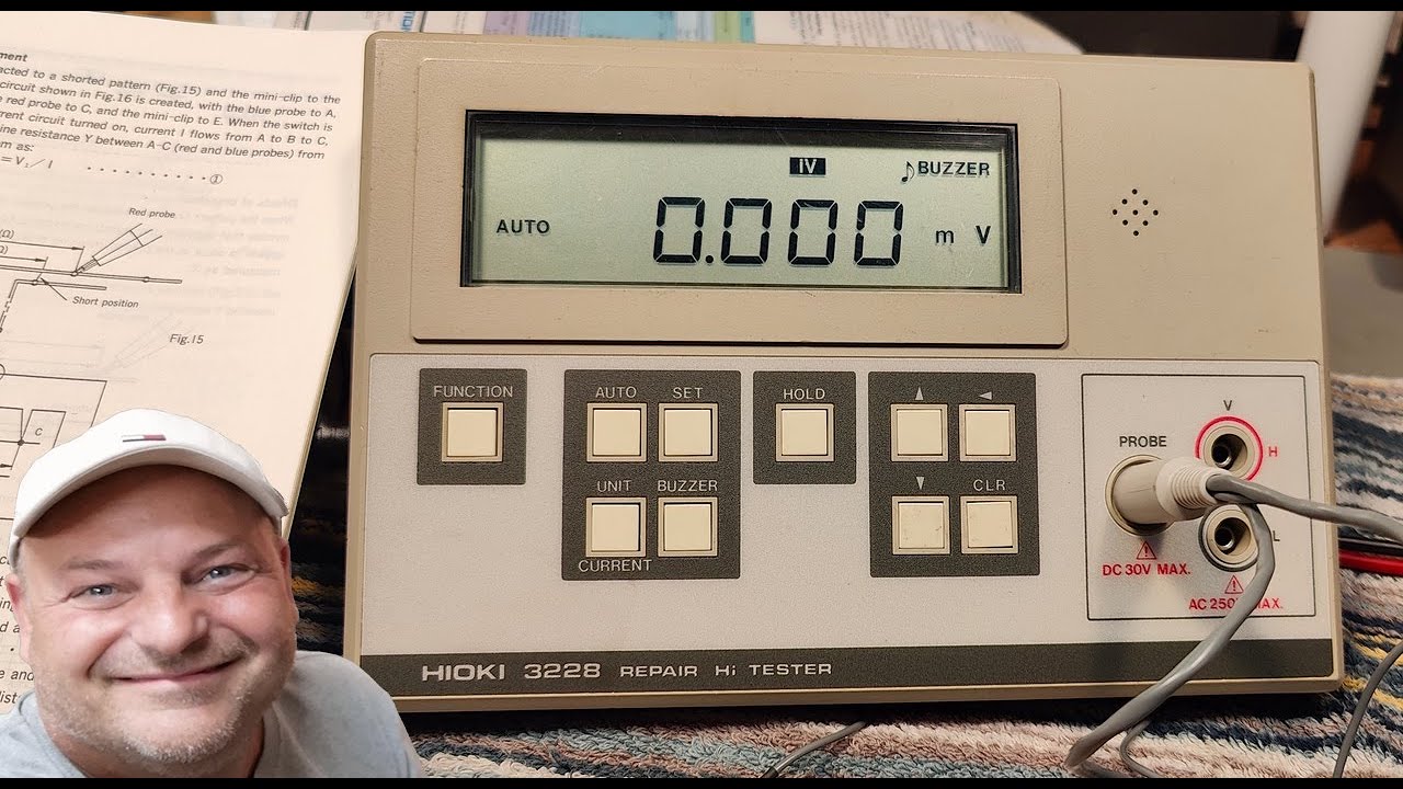 HIOKI 3228 Repair Hi Tester 1990 distance to short finder - YouTube
