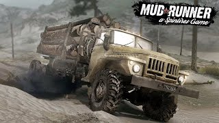 МЕСИМ ГРЯЗЬ в MudRunner. Испытания : ФУРА; ПОЧИНИТЬ И ЗАПРАВИТЬ; ЗАБРАТЬСЯ НА ХОЛМ. screenshot 3