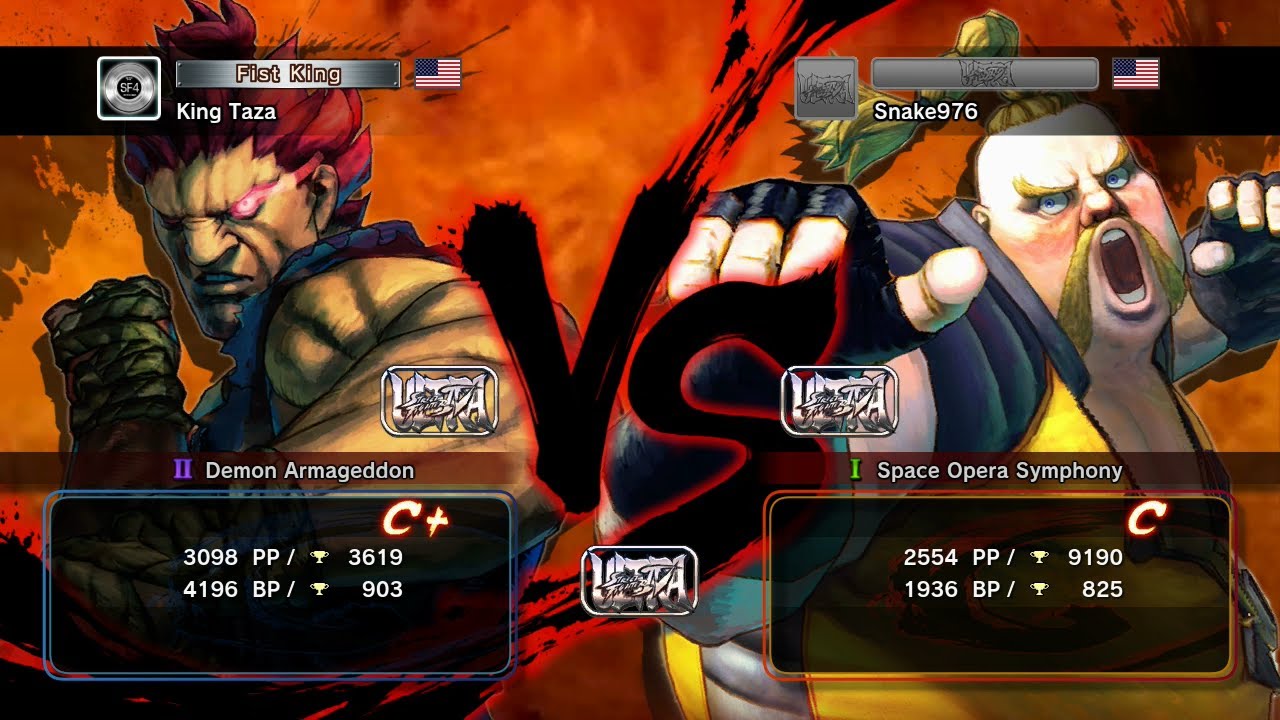[#USF4] King Taza (Akuma) vs. Snake976 (Rufus) [Ranked Match] - YouTube