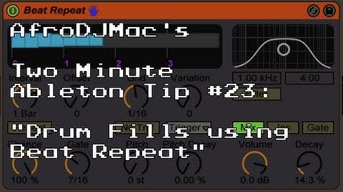 Drum Fills with Ableton