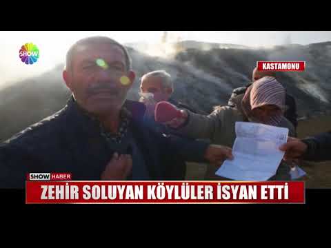 Zehir Soluyan Köylüler Isyan Etti