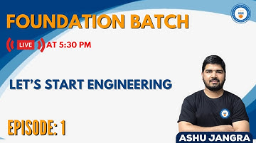 L1: Foundation Course for GATE/ESE 2023, 2024 Aspirants | Ashu Sir