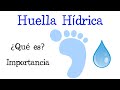 💧 ¿Qué es la Huella Hídrica? 💧  [Fácil y Rápido] | BIOLOGÍA |