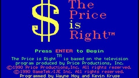 The Price is Right (MS-DOS)