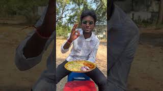 NIZAMABAD LO UNLIMITED CHICKEN CURRY WITH BAGARA RICE chicken bagararice Nizamabad local street