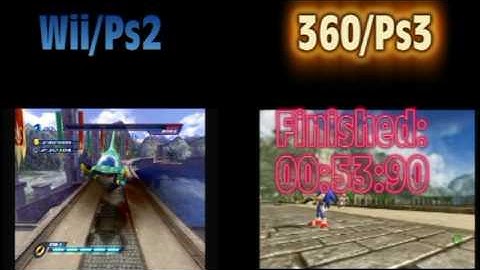 Sonic Unleashed Egg Devil Ray Realtime comparison