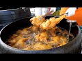 줄서서 먹는 장날 가마솥 통닭 / korean fried chicken - korean street food