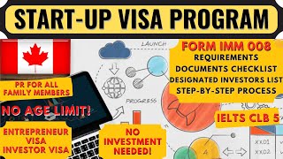 Moving to Canada on a Startup Visa Program | Canada PR Investor Visa | Entrepreneur Visa Process