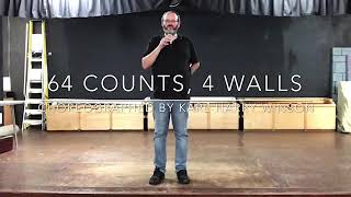 IMPROVER LINE DANCE LESSON 18 - Aces and Eights - Part 2 - Music with verbal instruction