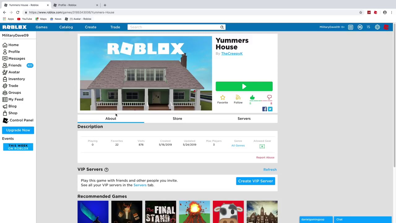 Milatary Dave Roblox Reupload Yummers Prank Youtube - yummers roblox youtube