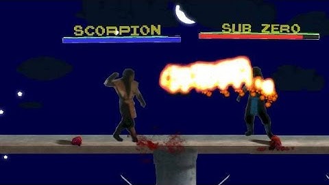 LittleBigPlanet 2 Mortal Kombat Scorpion vs Sub-Zero (The Pit)