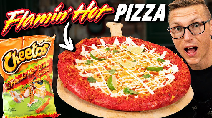 Josh Makes A Flamin’ Hot Cheetos Pizza