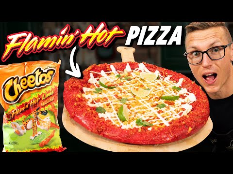 Josh Makes A Flamin’ Hot Cheetos Pizza