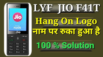 lyf f41t hang on logo || Hard reset || नाम पर रुका हुआ है