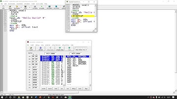 8086 assembly lesson 1 "Hello World!"