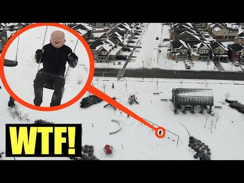 (very disturbing) you will not believe what my drone caught on camera... (creepy man in playground)