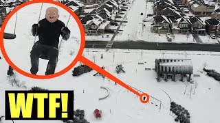 (very disturbing) you will not believe what my drone caught on camera... (creepy man in playground)