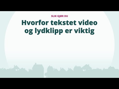 Video: Hvorfor er presentasjonen viktig?