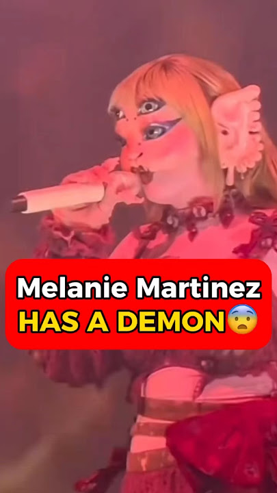 MELANIE MARTINEZ IS DEMONIC🤯 #melaniemartinez #demonic #demon #god #shorts