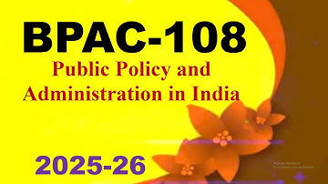 IGNOU BPAC-108 Solved Assignment English Medium 2025-26 For July 2025 and January 2026 Sessions
