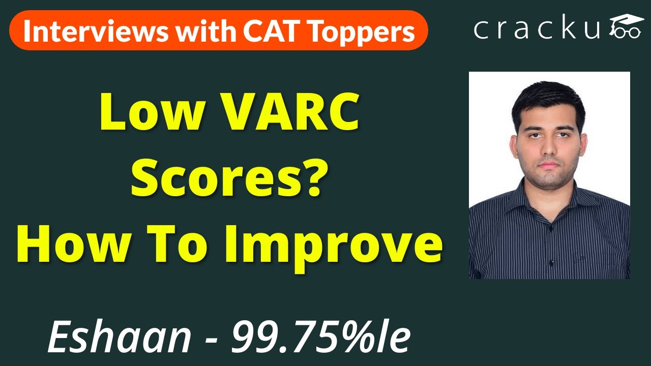 How to improve in CAT VARC Eshaan, 99.75ile YouTube