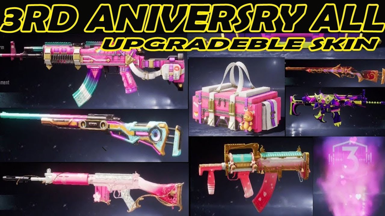 PUBG MOBILE SEASON 18 UPCOMING UPGRADBLE GUN SKINS ||  UPGRADBLE M24,SLR, GROZA,M762,SCAR-L SKINS