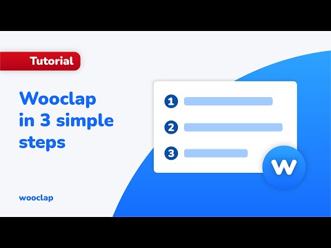 DEMO: Wooclap in 3 simple steps