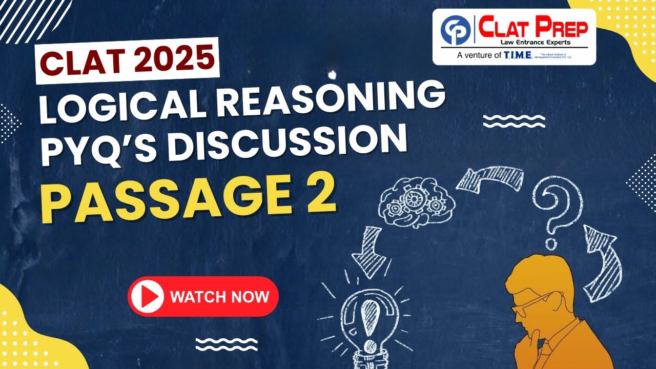 CLAT 2025 Logical Reasoning Previous Year Questions | Passage 2 ...