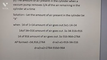 KSEEB class 10 Maths Solving Arithmetic Progression Exercise 1.1 First Heading