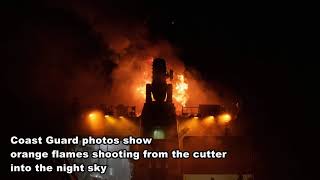 US Coast Guard cutter catches fire in Western Pacific