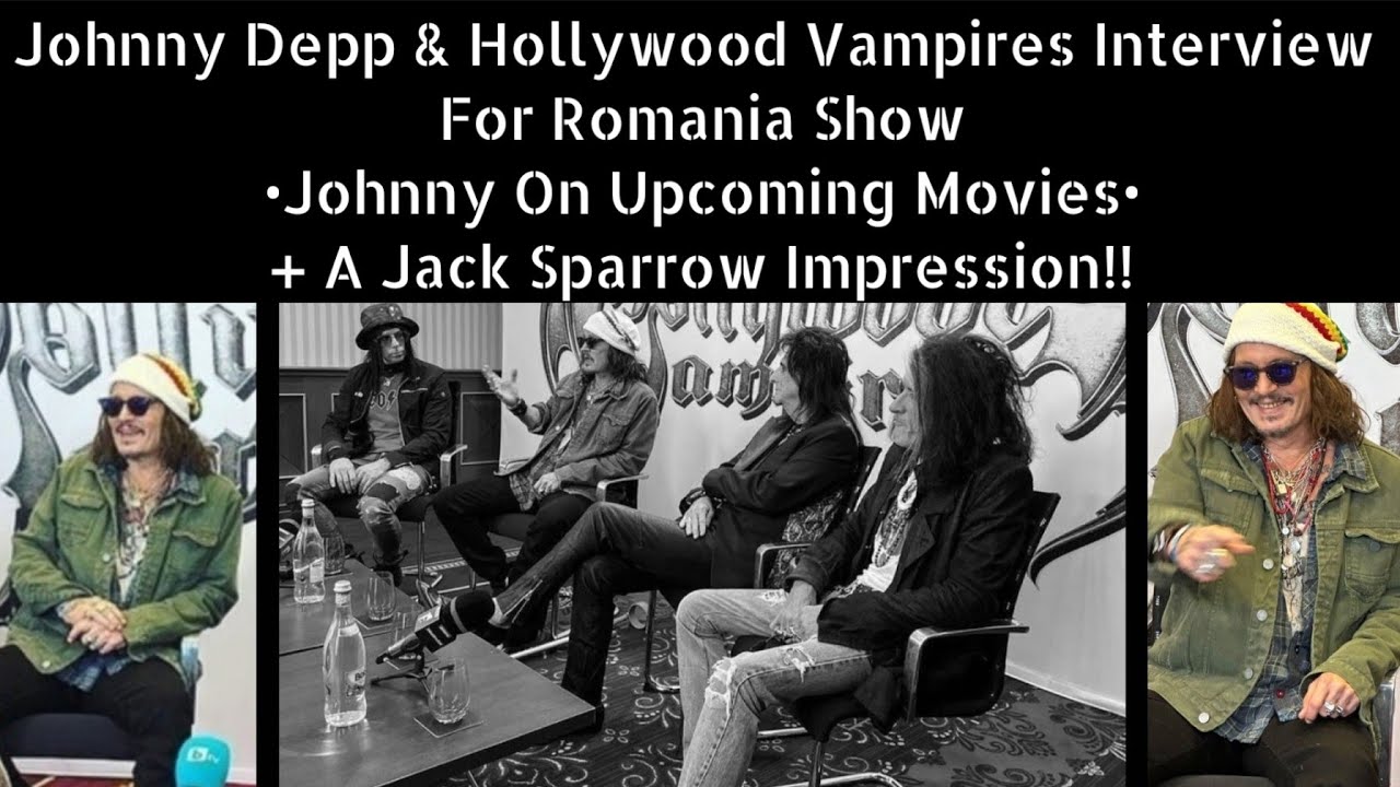 Johnny Depp Hollywood Vampires Interview, Jack Sparrow Impression