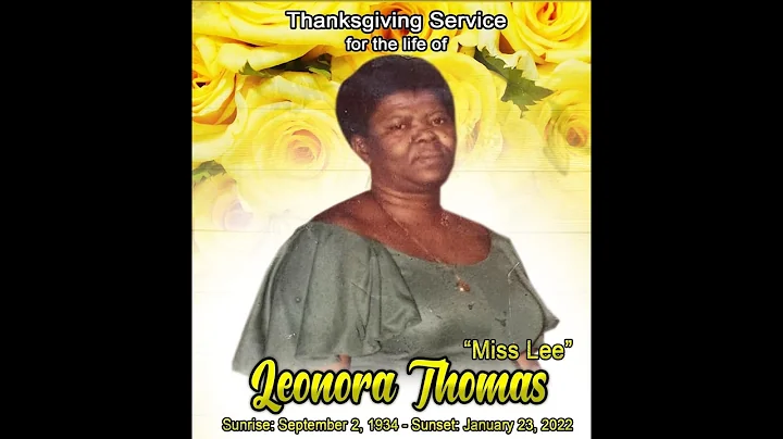 Leonora Thomas Thanksgiving Service
