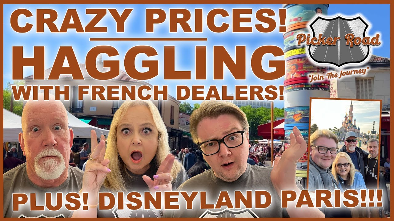 CRAZY PRICES! HAGGLING with FRENCH DEALERS at the Paris Flea! Join the Journey on Picker Road!