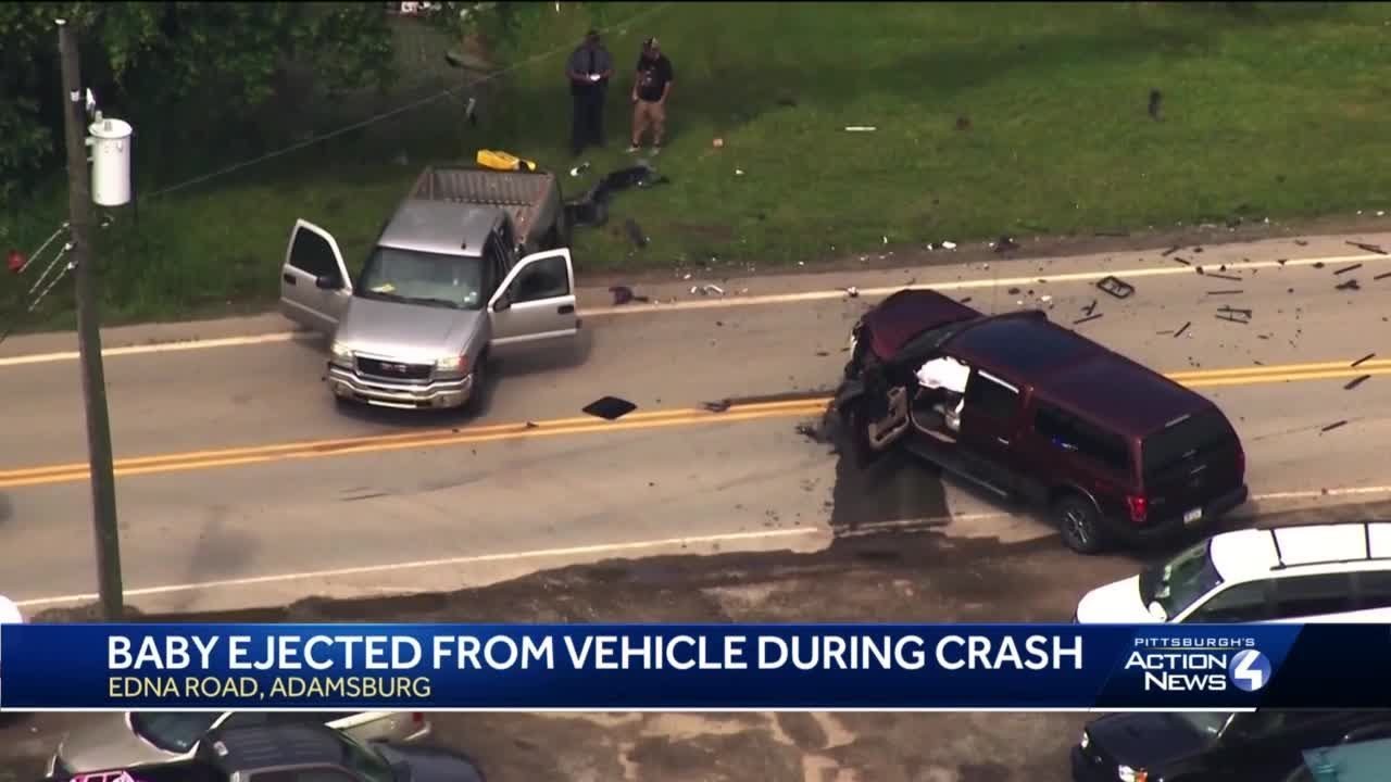 State police Baby ejected from vehicle in Westmoreland County crash
