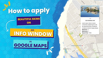 How to apply beautiful skins on an info window in google maps