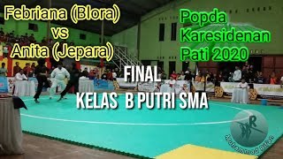 Final Kelas B Putri Popda Karesidenan Pati 2020, Febriana Mustofa Blora vs Anita Jepara screenshot 5