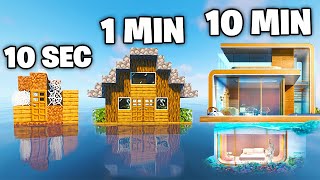 Construim Casa pe APA in 10 SECUNDE, 1 MINUT & 10 MINUTE !