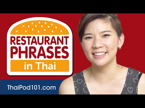 All Restaurant Phrases You Need in Thai Learn Thai in 26 Minutes!