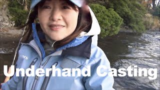 芦ノ湖 フライフィッシング  アンダーハンドキャスティングの釣り  Fly Fishing - Japan