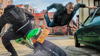 Cena de luta de motocicletas épica com Will Smith | Projeto Gemini | Clipe